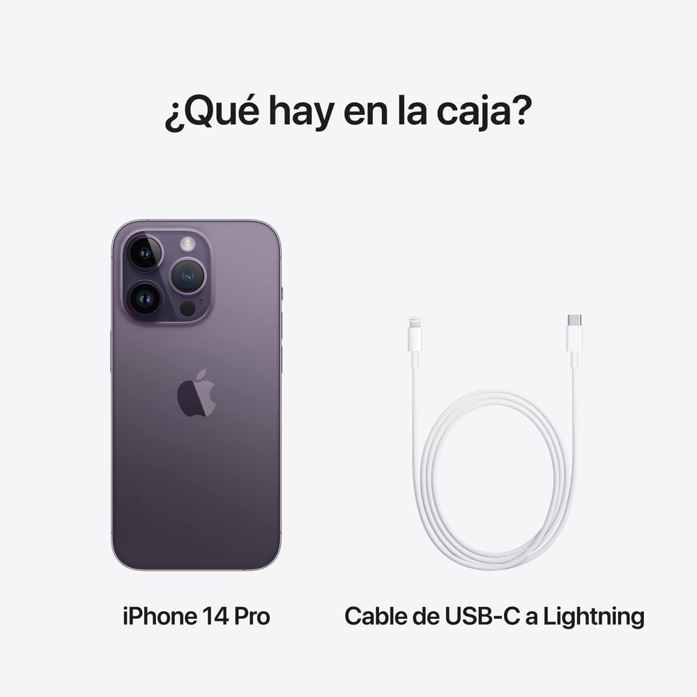 Apple iPhone 14 Pro 256GB Morado Oscuro Desbloqueado (Reacondicionado) Esim