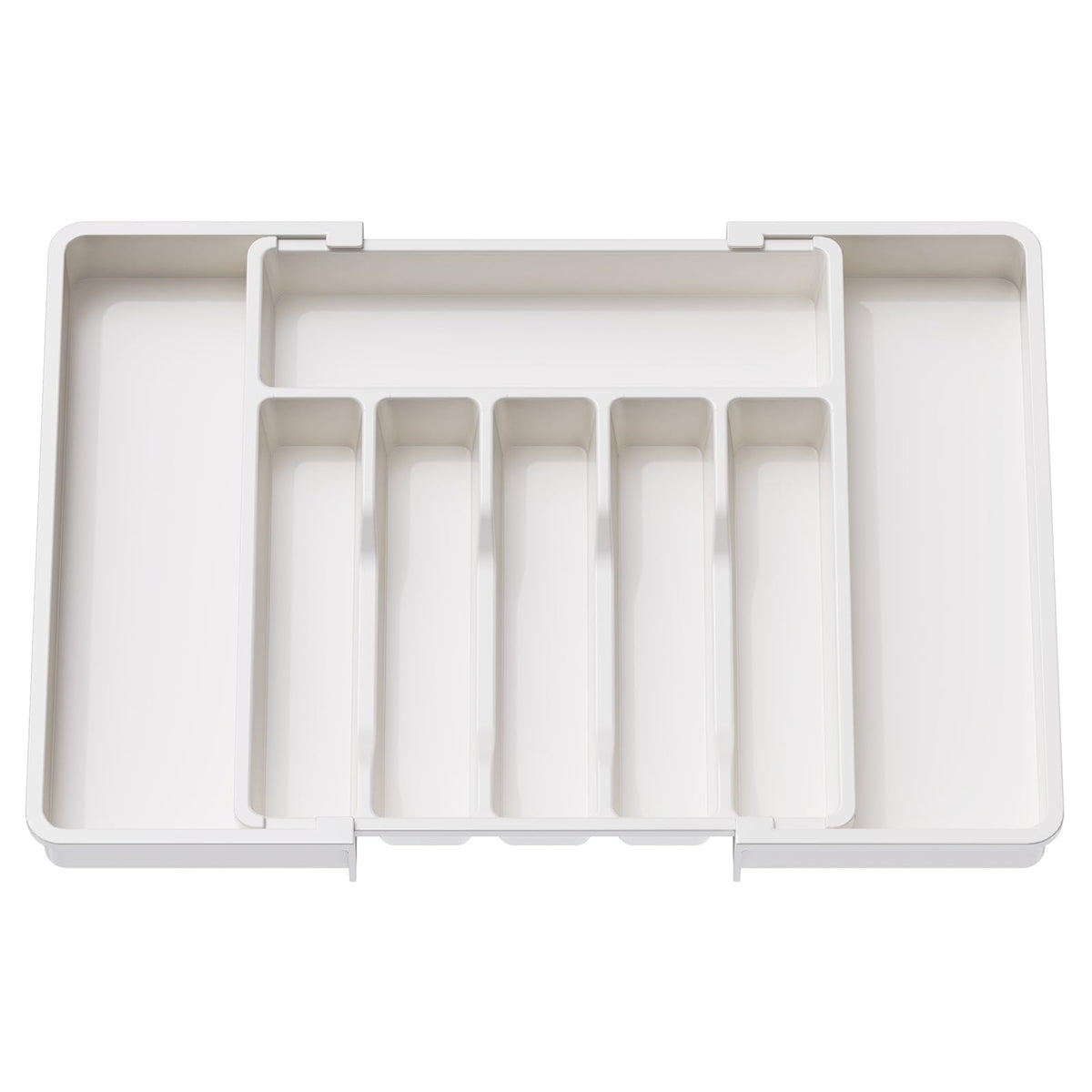 Lifewit Organizador de Cubiertos, Bandeja para Cubiertos Extensible, Cubertero para Cajón para Menaje, Organizador de Cubertería Ajustable y Compacto para Cucharas Tenedores Cuchillos, Grande, Negro