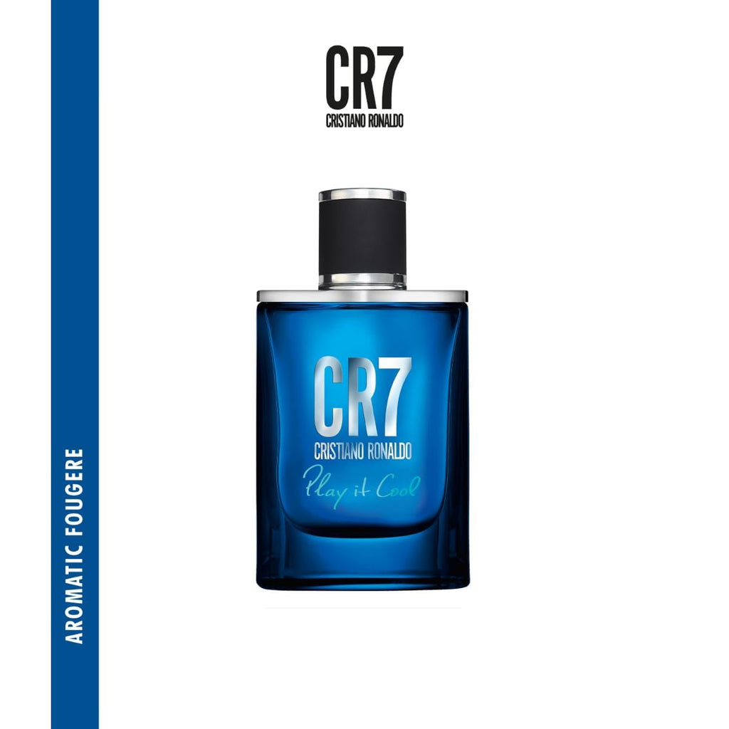 CRISTIANO RONALDO CR7 Play It Cool - Mezcla de cítricos brillantes y notas aromáticas de fougere, EDT Spray 100 ml