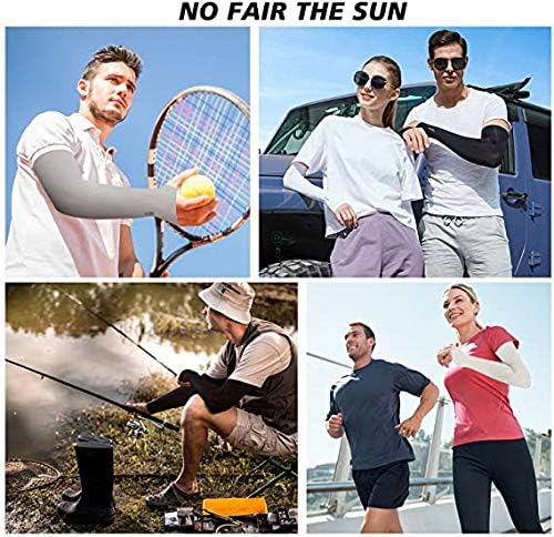Mangas para Brazos, 3 Par Mangas de Brazo Seda de Hielo, Manga Protectora para Brazo, Mangas de Protección UV Protección, Mangas del Brazo Protección, para Andar en Bicicleta, Pescar, Golf