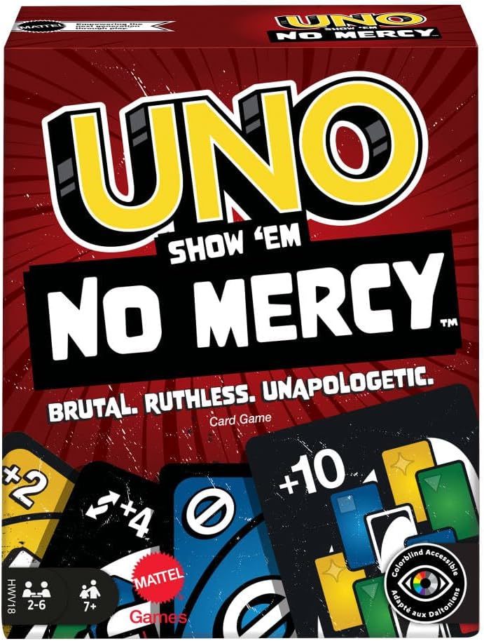 UNO No Mercy – El Juego de Cartas Más Extremo de Mattel | +7 Años