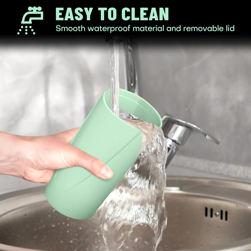 🚗 Bote de Basura para Coche con Tapa — Antiderrames + 20 Bolsas Incluidas