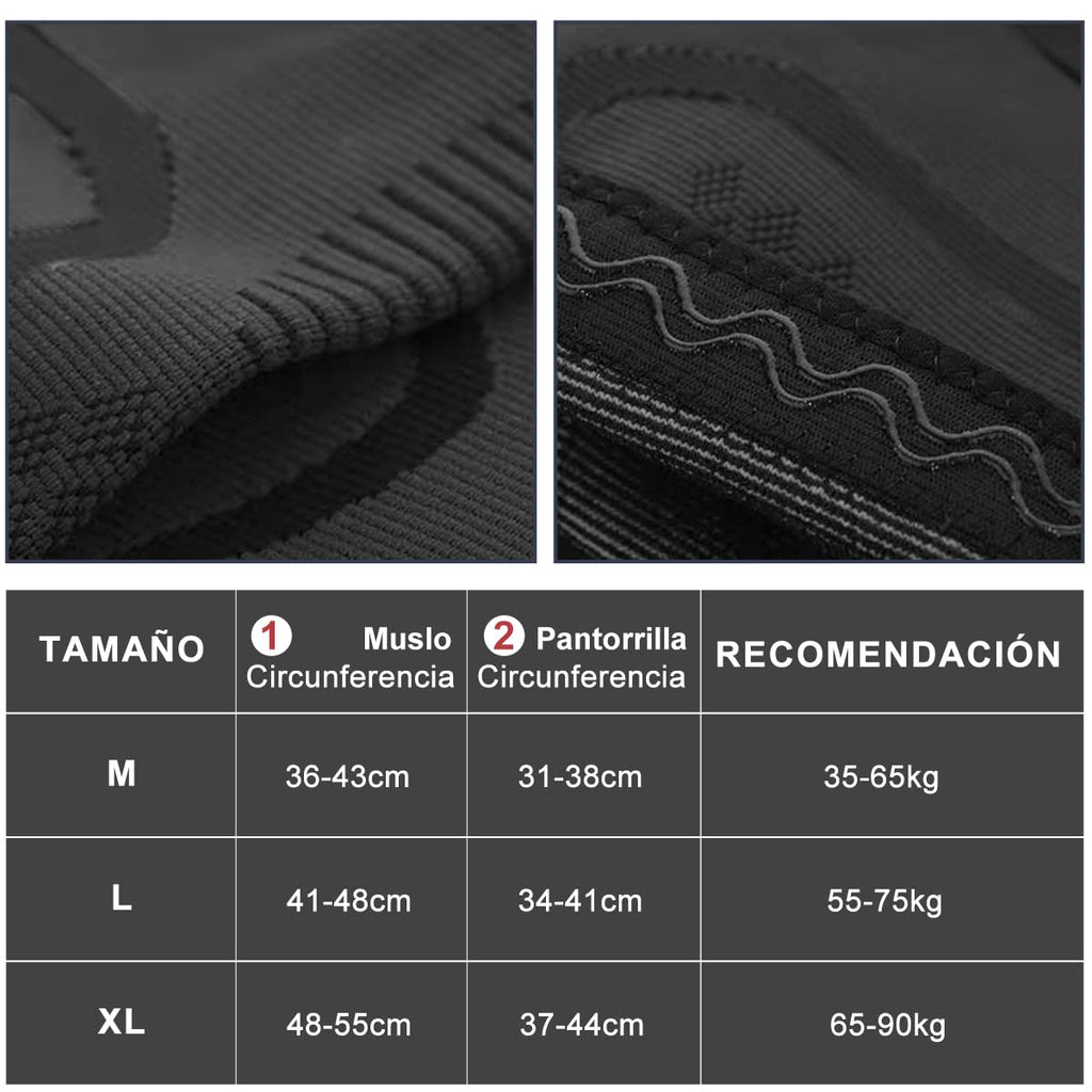 Rodilleras Deportivas DQST – Soporte Antideslizante Elástico | Gym, Voleibol y Running