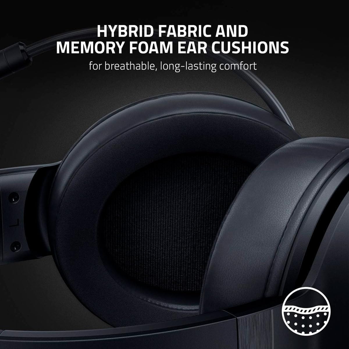 Auriculares Gaming Razer Kraken V3 X – Sonido 7.1 + RGB Chroma | PC Negro