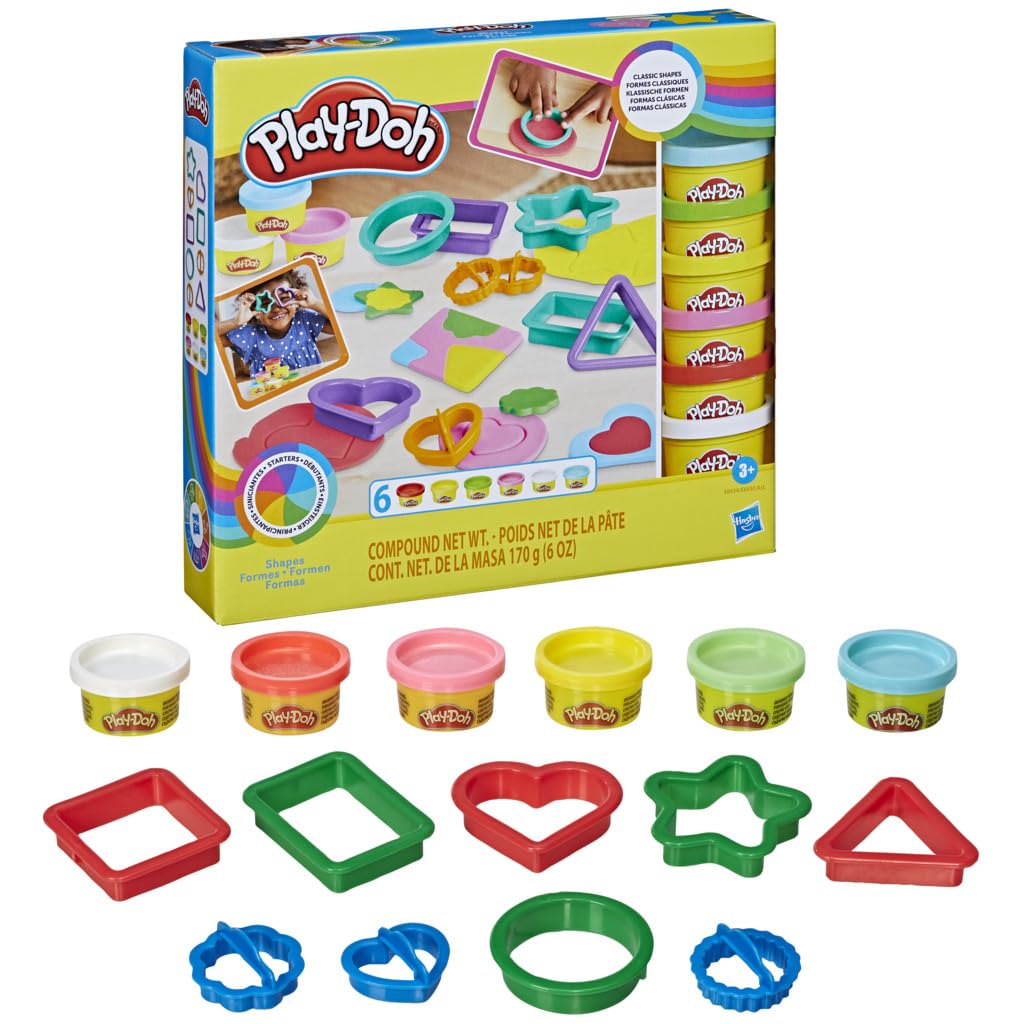 Play-Doh Set de Letras ABC – 26 Sellos + 6 Colores de Plastilina | Aprende Jugando