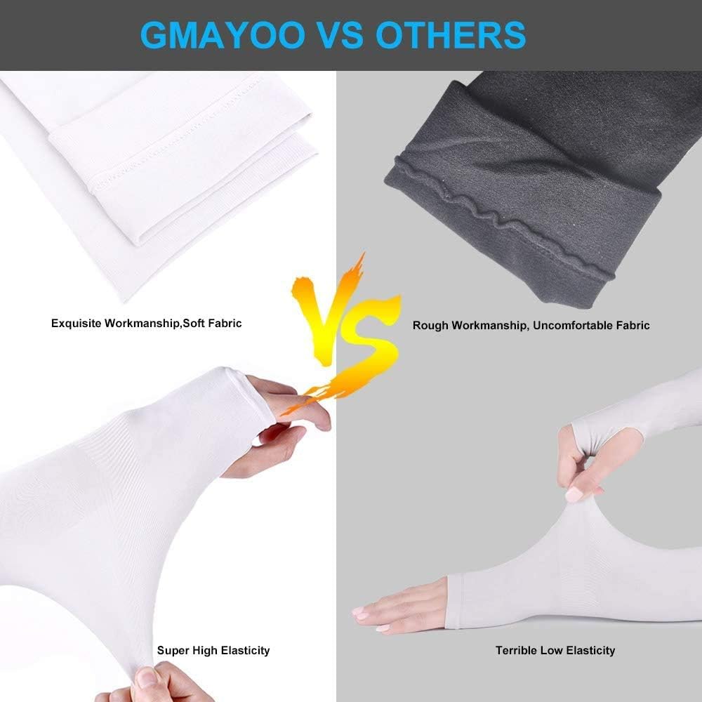 Mangas para Brazos, 3 Par Mangas de Brazo Seda de Hielo, Manga Protectora para Brazo, Mangas de Protección UV Protección, Mangas del Brazo Protección, para Andar en Bicicleta, Pescar, Golf