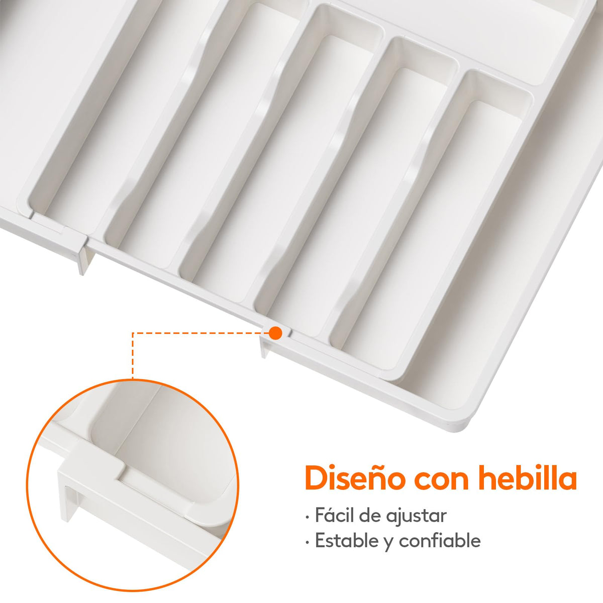 Lifewit Organizador de cubiertos, bandeja extensible para cubiertos, cubertero para cajón de cocina, organizador ajustable y compacto para cucharas, tenedores y cuchillos, grande, negro