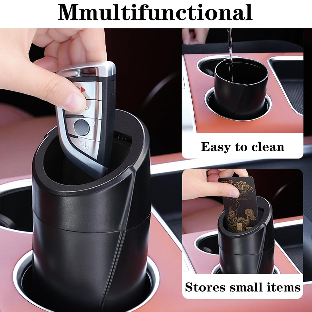 🚗 Bote de Basura para Coche con Tapa — Antiderrames + 20 Bolsas Incluidas