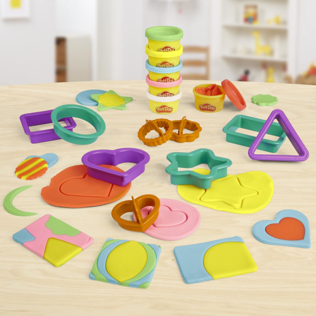Play-Doh Set de Letras ABC – 26 Sellos + 6 Colores de Plastilina | Aprende Jugando