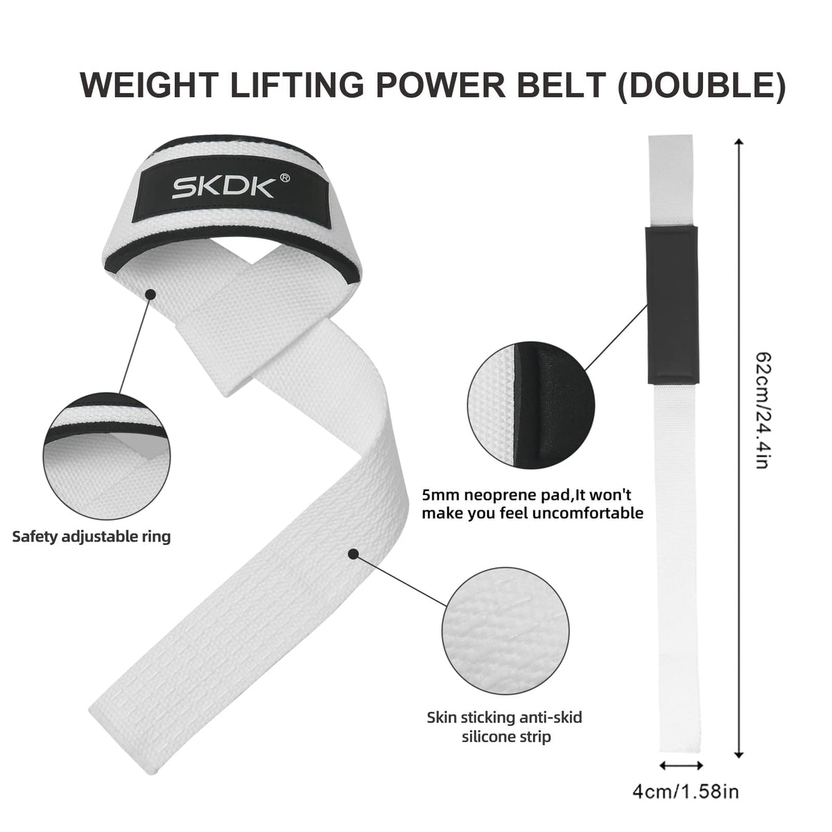 Correas de Levantamiento SKDK – Silicona Antideslizante | Gym Straps Profesionales
