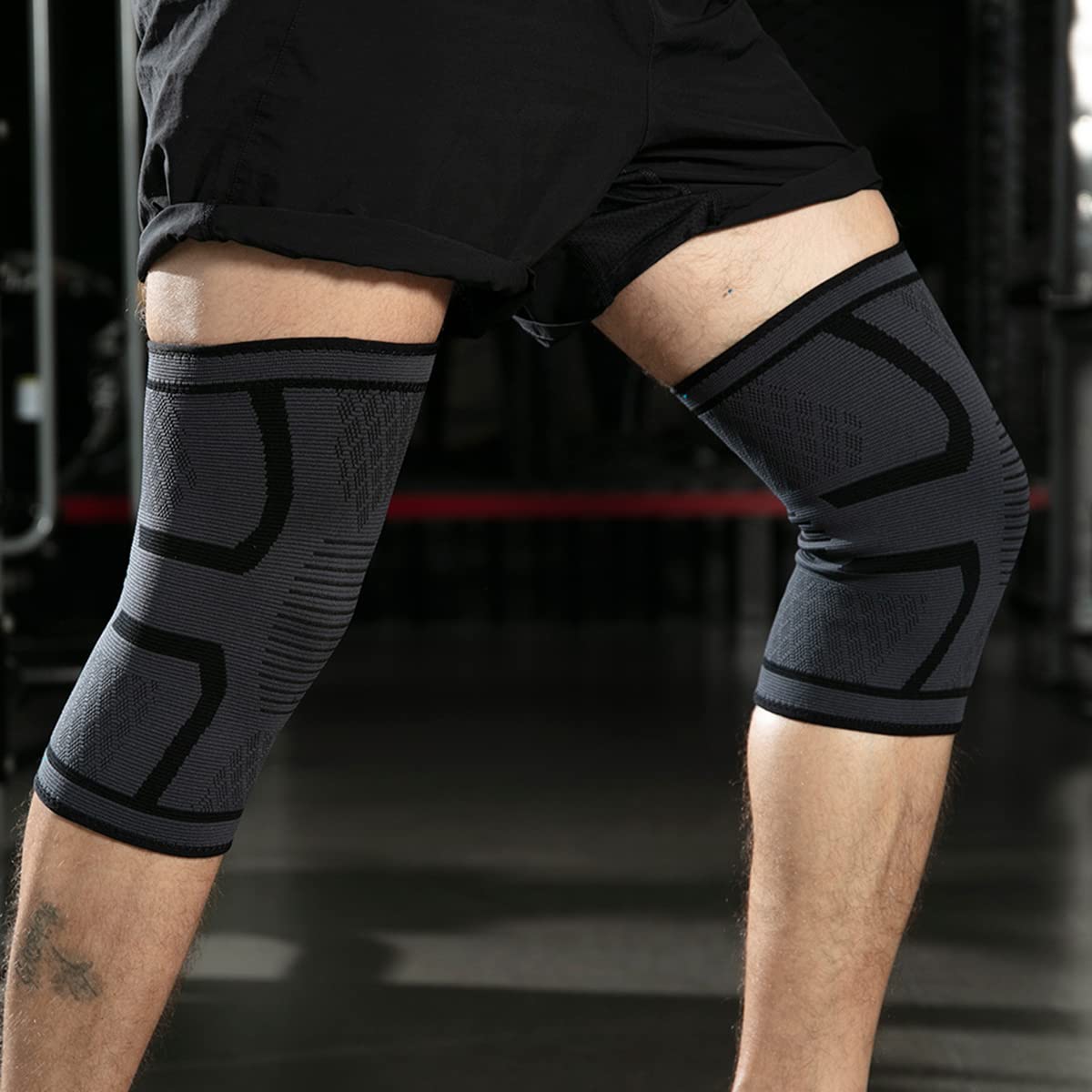 Rodilleras Deportivas DQST – Soporte Antideslizante Elástico | Gym, Voleibol y Running