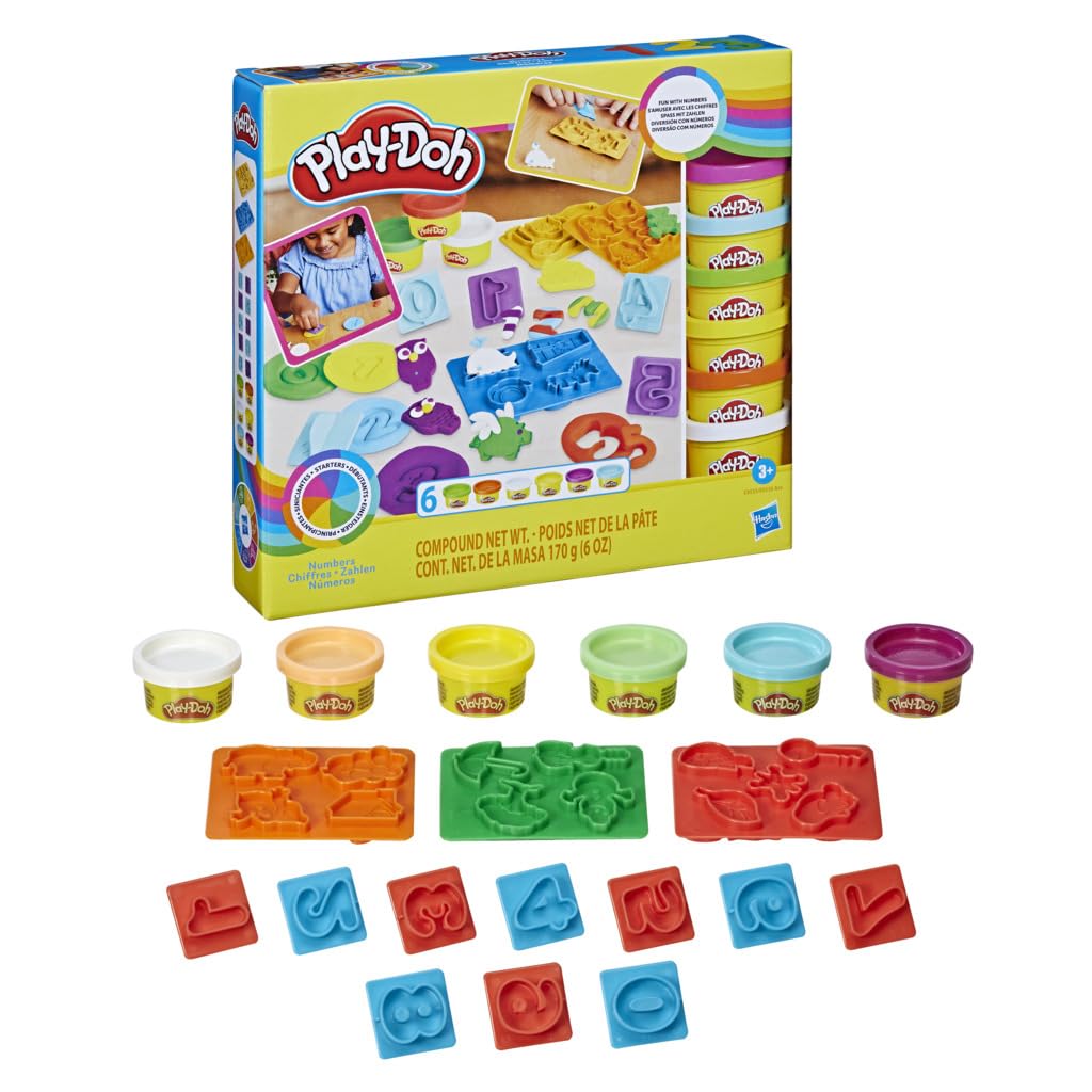 Play-Doh Set de Letras ABC – 26 Sellos + 6 Colores de Plastilina | Aprende Jugando