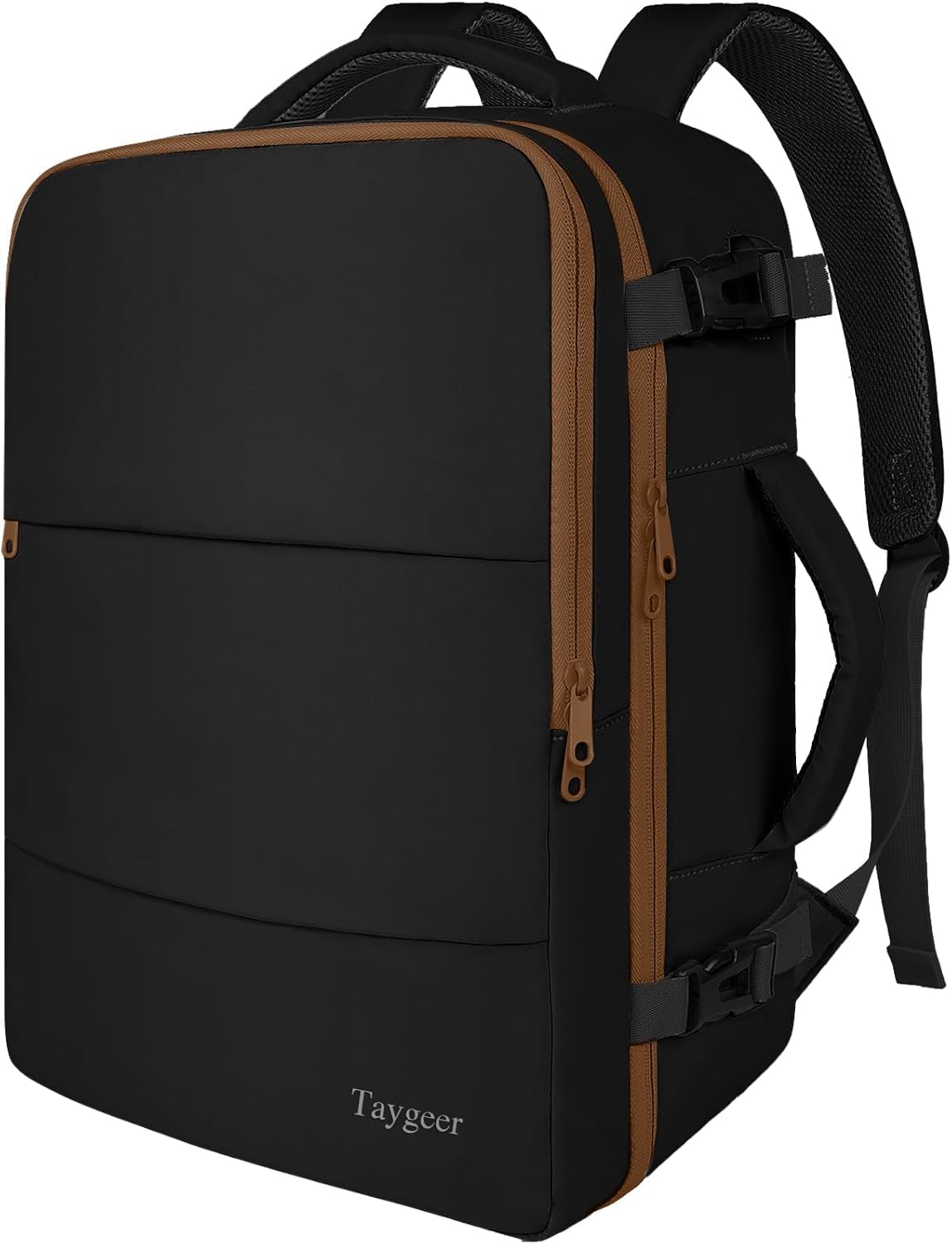 Taygeer Mochila de Viaje 10 kg Avión 35L para Hombre y Mujer, Negra