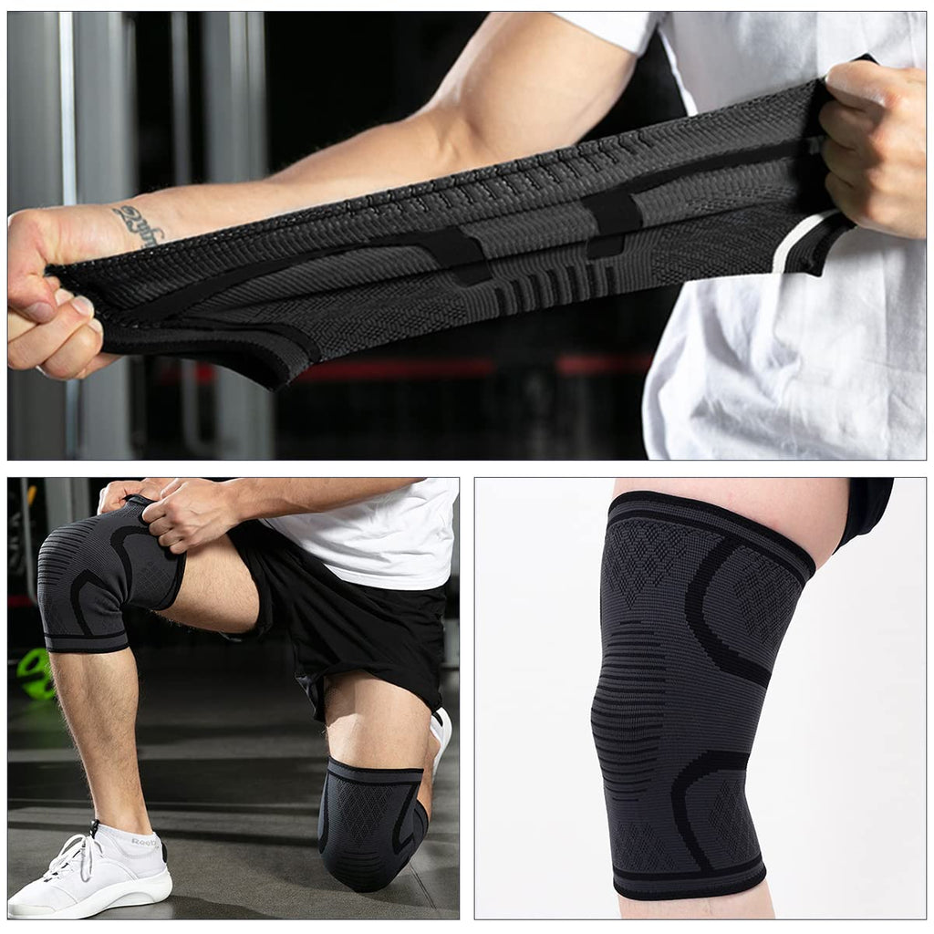Rodilleras Deportivas DQST – Soporte Antideslizante Elástico | Gym, Voleibol y Running