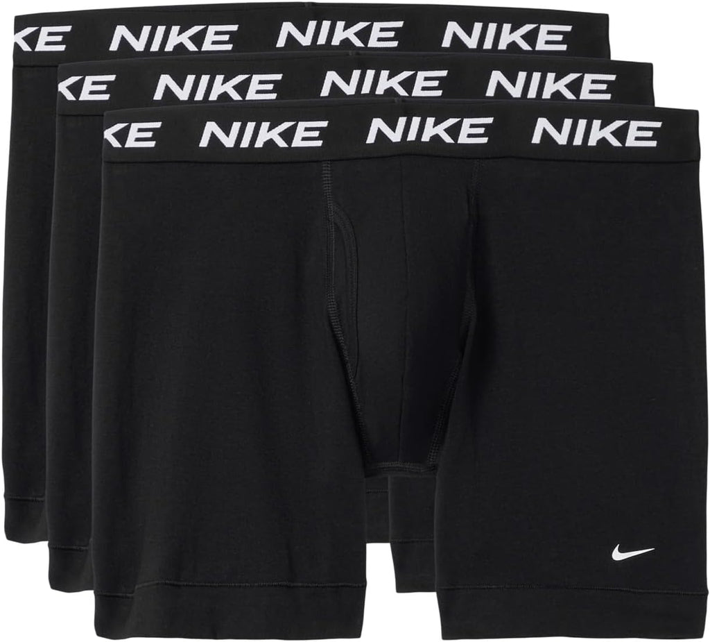 Nike All Day Cotton Stretch Boxer Brief W/Fly Underwear (3-Pack) Ropa Interior de Hombres Hombre