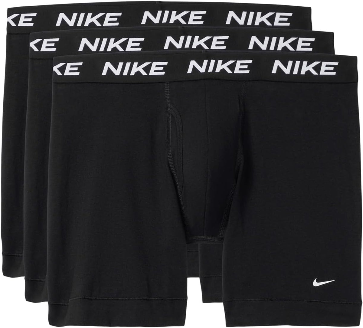 Nike All Day Cotton Stretch Boxer Brief W/Fly Underwear (3-Pack) Ropa Interior de Hombres Hombre