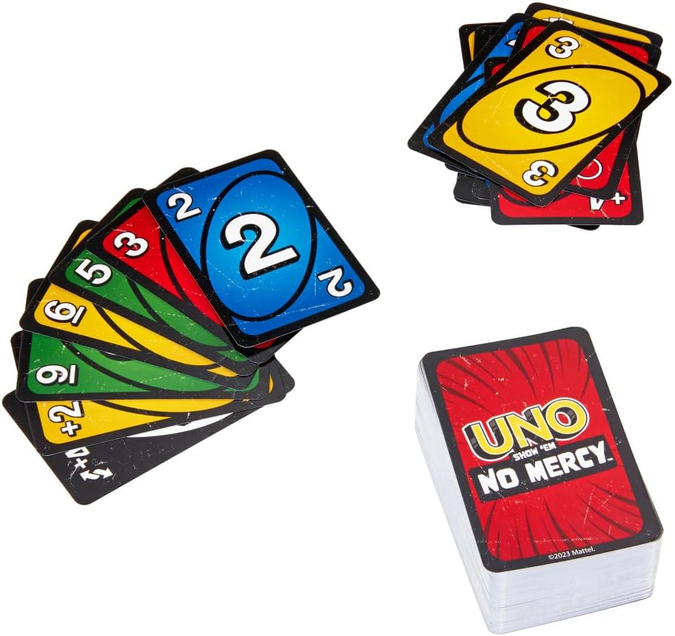 UNO No Mercy – El Juego de Cartas Más Extremo de Mattel | +7 Años