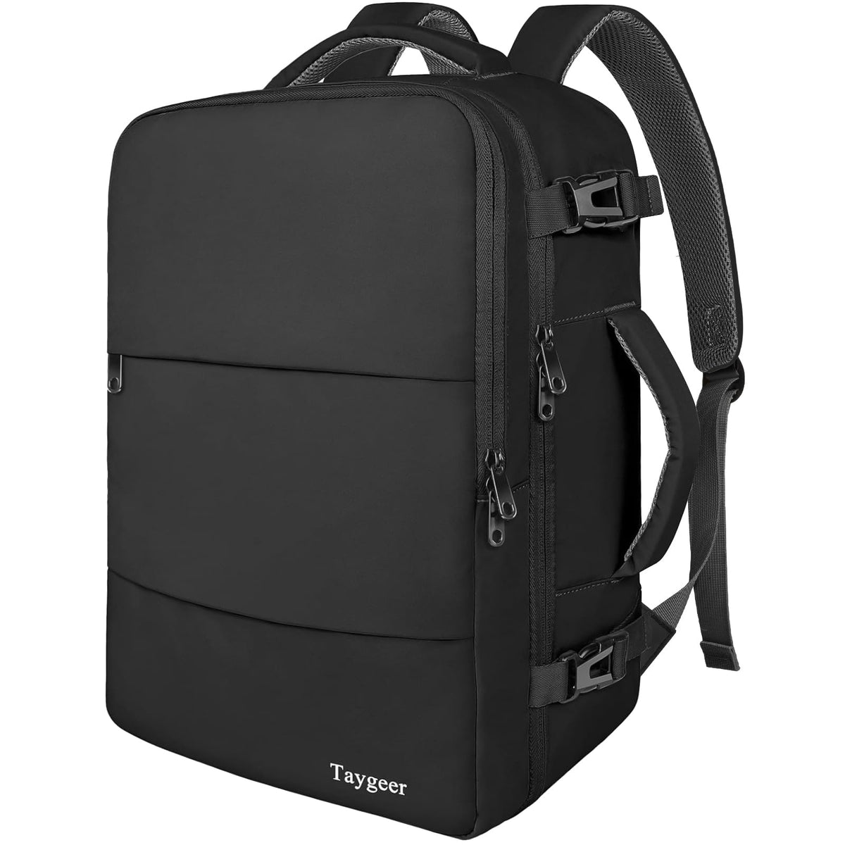 Taygeer Mochila de Viaje 10 kg Avión 35L para Hombre y Mujer, Negra