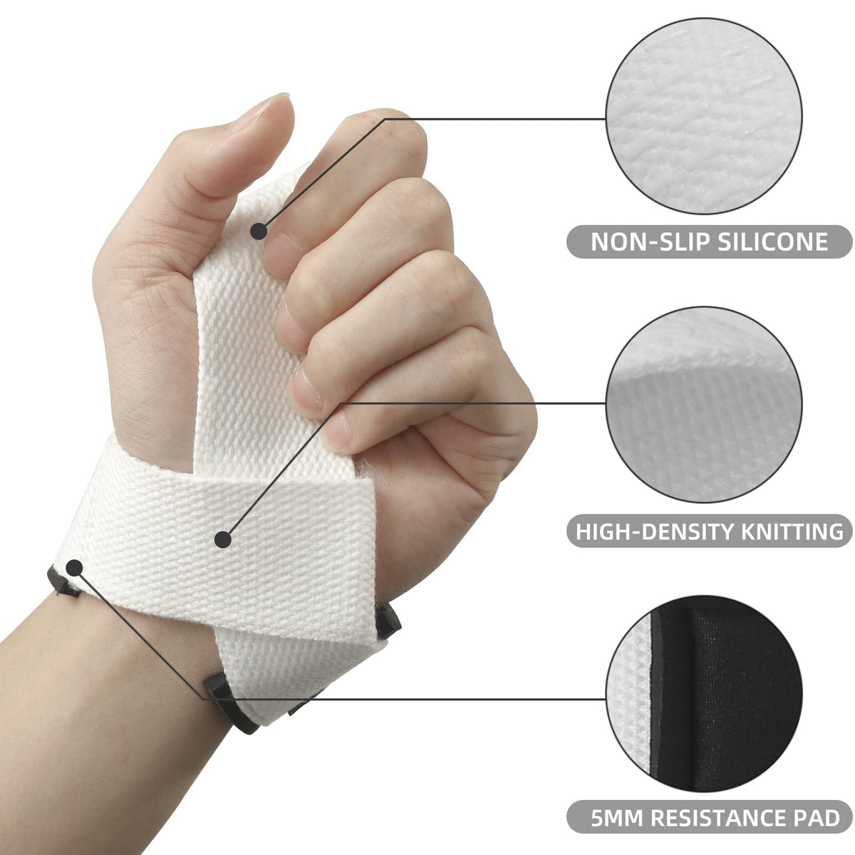Correas de Levantamiento SKDK – Silicona Antideslizante | Gym Straps Profesionales