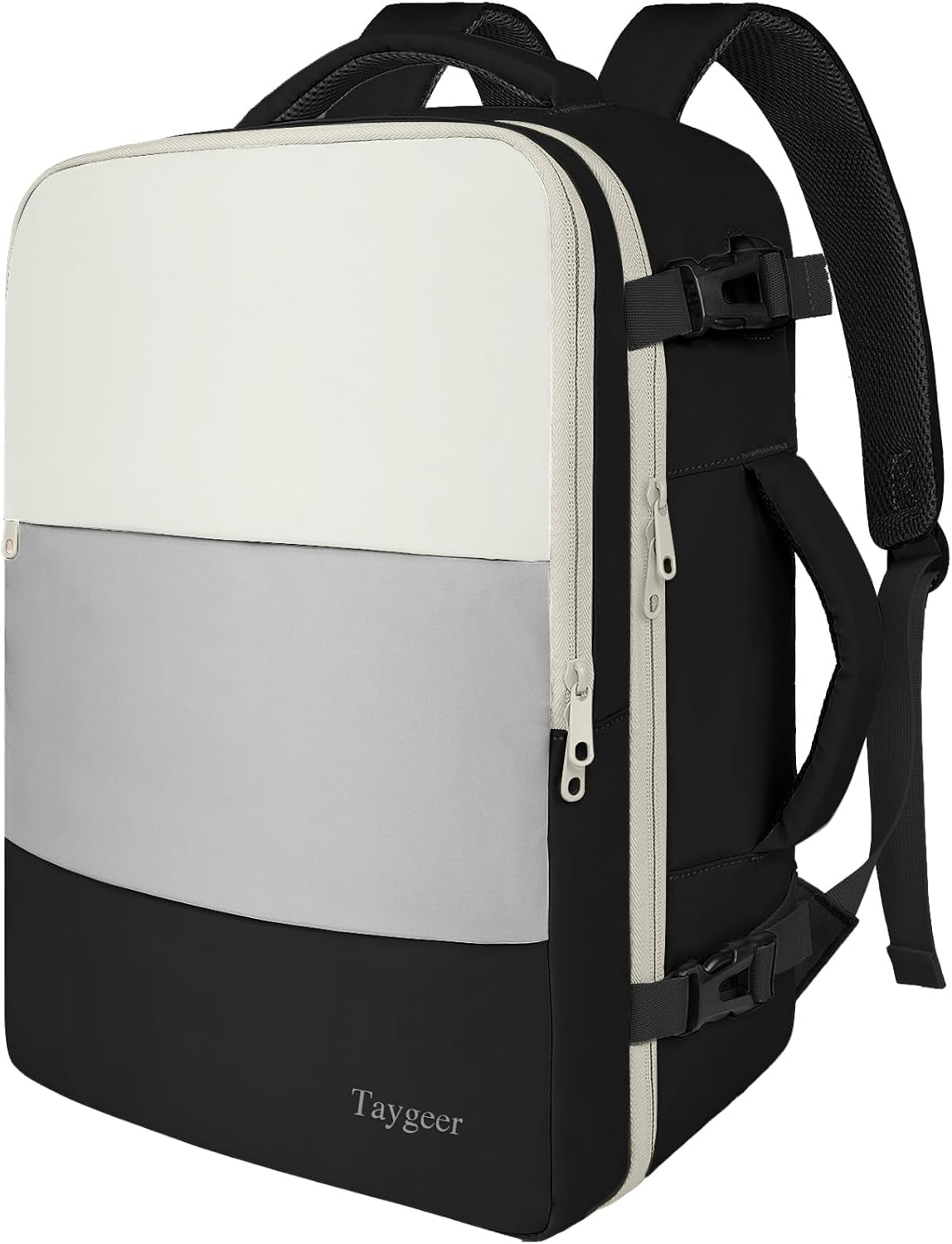 Taygeer Mochila de Viaje 10 kg Avión 35L para Hombre y Mujer, Negra