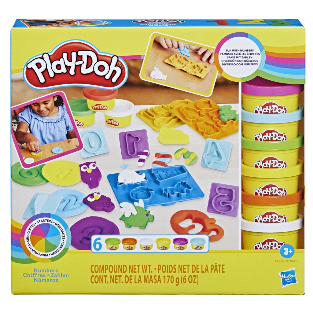 Play-Doh Set de Letras ABC – 26 Sellos + 6 Colores de Plastilina | Aprende Jugando