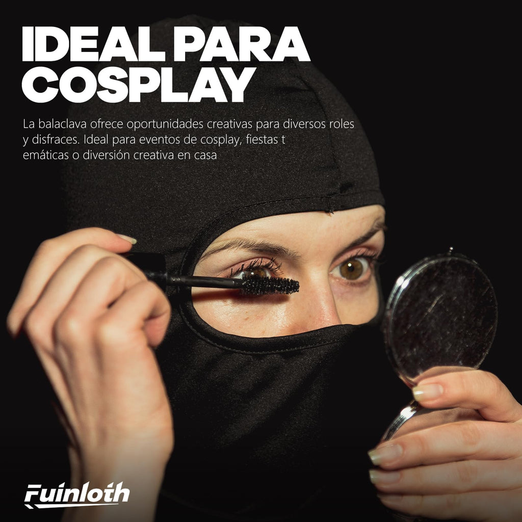 Fuinloth Pasamontañas, Balaclava Protección UV, para Moto y Ciclismo Unisex