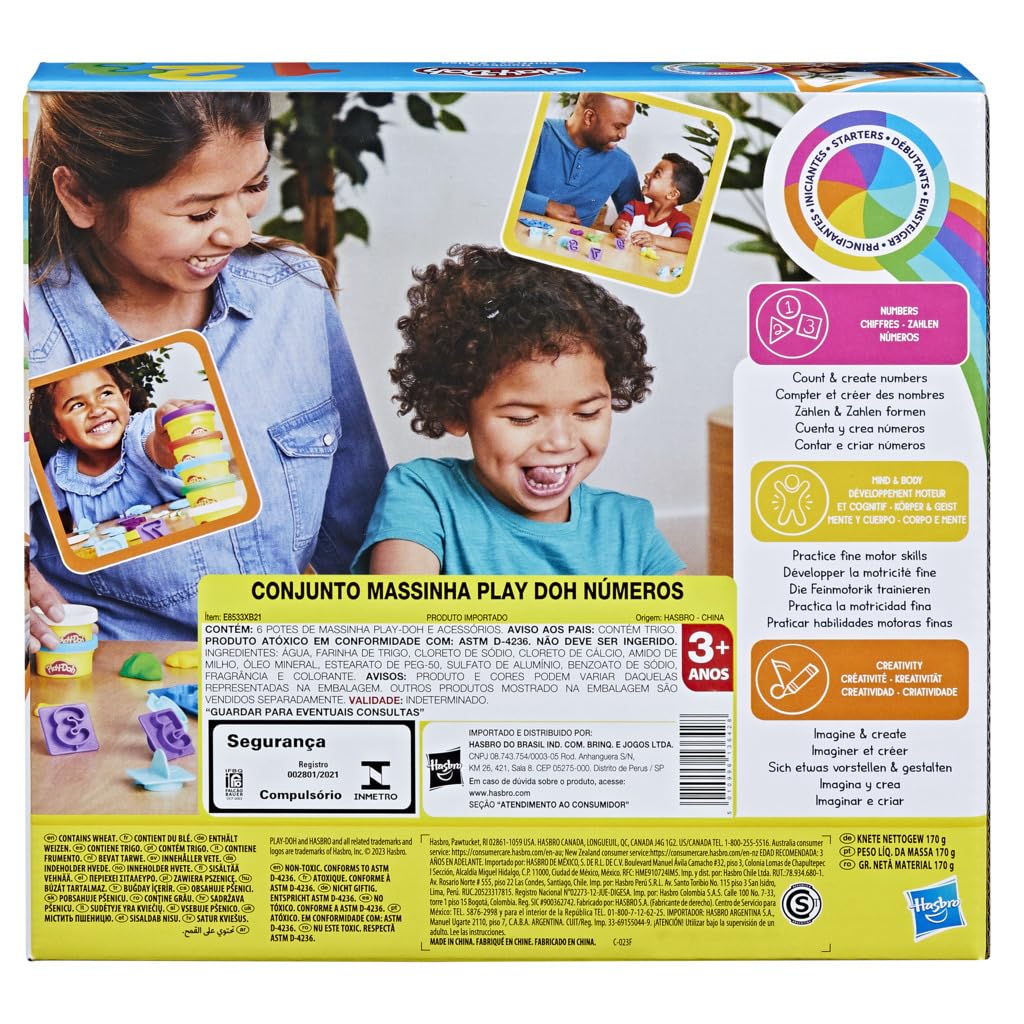 Play-Doh Set de Letras ABC – 26 Sellos + 6 Colores de Plastilina | Aprende Jugando