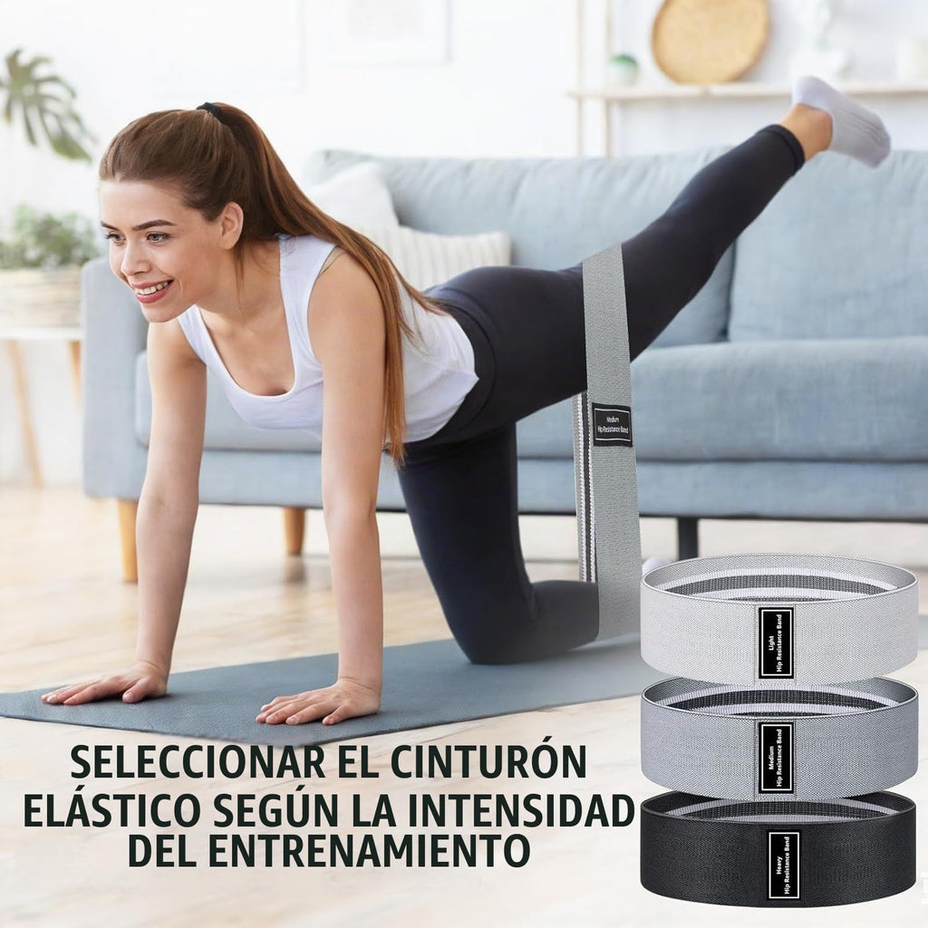 Bandas de resistencia Anna Tosani — Set de 3 | Fitness, yoga y pilates