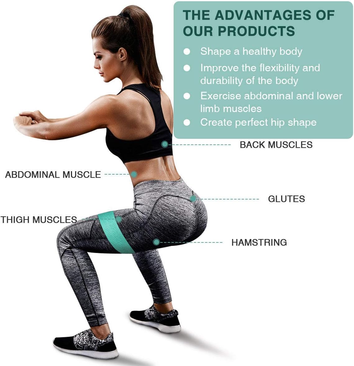Bandas de resistencia Anna Tosani — Set de 3 | Fitness, yoga y pilates