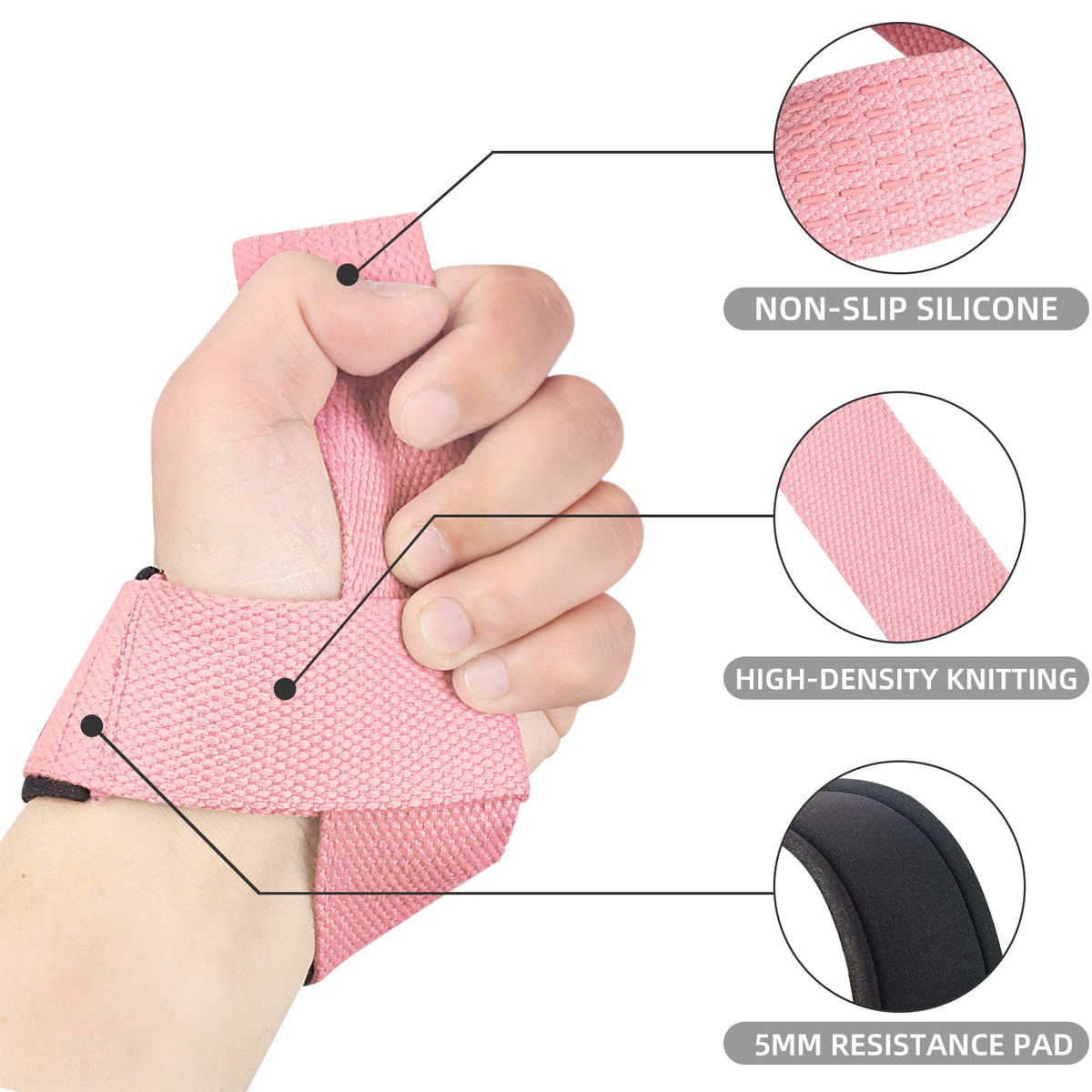 Correas de Levantamiento SKDK – Silicona Antideslizante | Gym Straps Profesionales