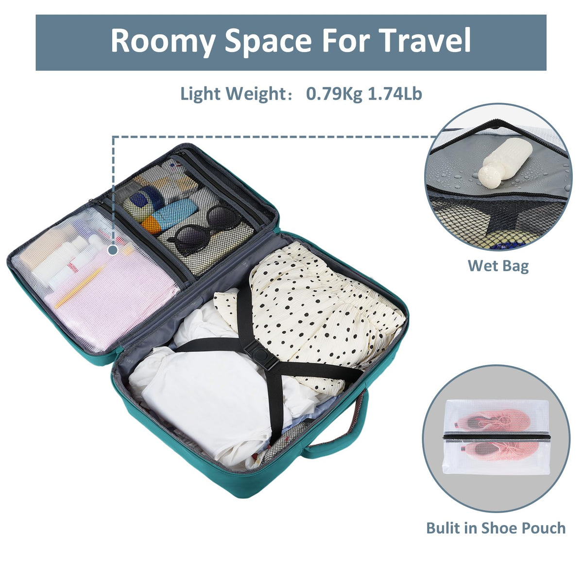 Mochila de viaje Taygeer de 35L, 10 kg para avión, para hombre y mujer, negra