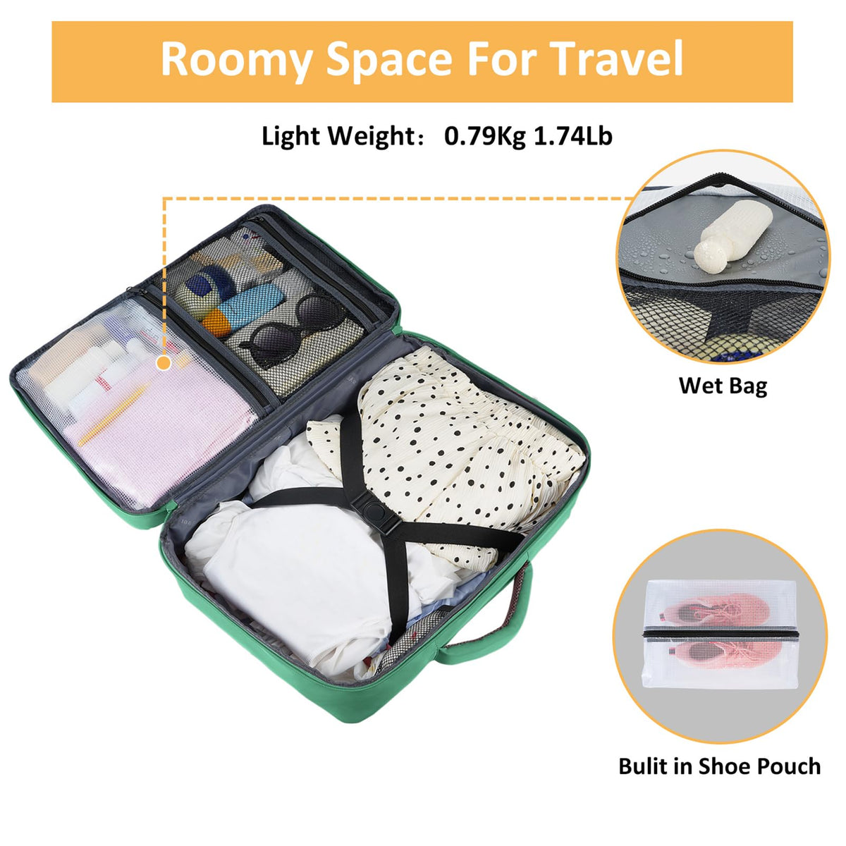 Mochila de viaje Taygeer de 35L, 10 kg para avión, para hombre y mujer, negra