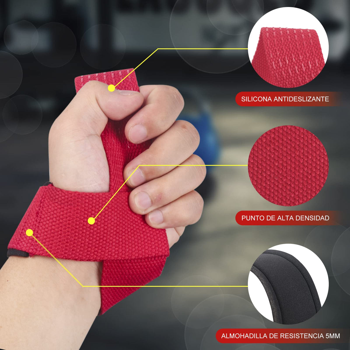 Correas de Levantamiento SKDK – Silicona Antideslizante | Gym Straps Profesionales