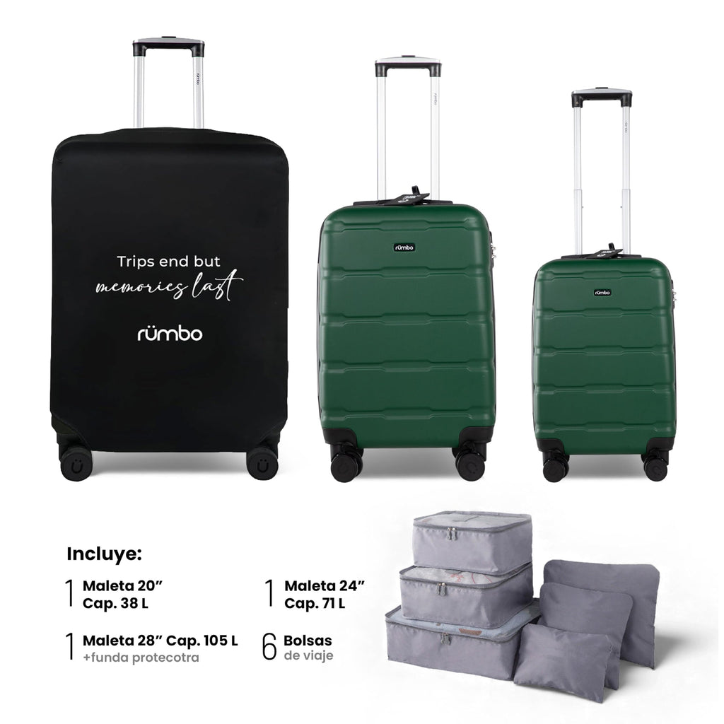 RUMBO Maleta de Cabina de 20 Pulgadas 55 × 40 × 25 con Candado