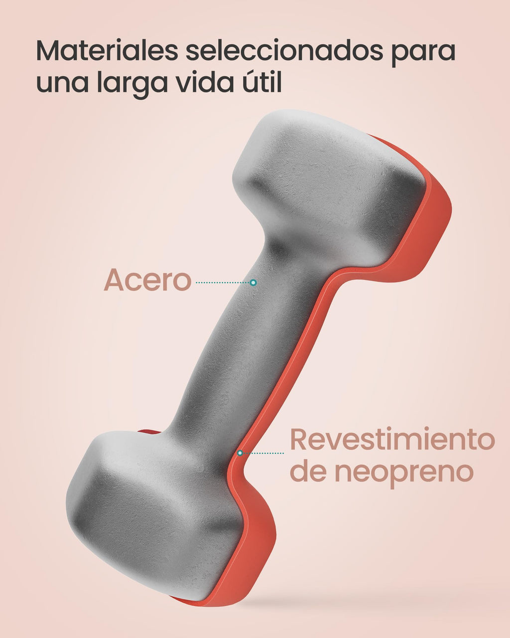 Set de 6 Mancuernas SONGMICS con Soporte – 1, 2 y 3 kg | Vinilo Antideslizante Premium