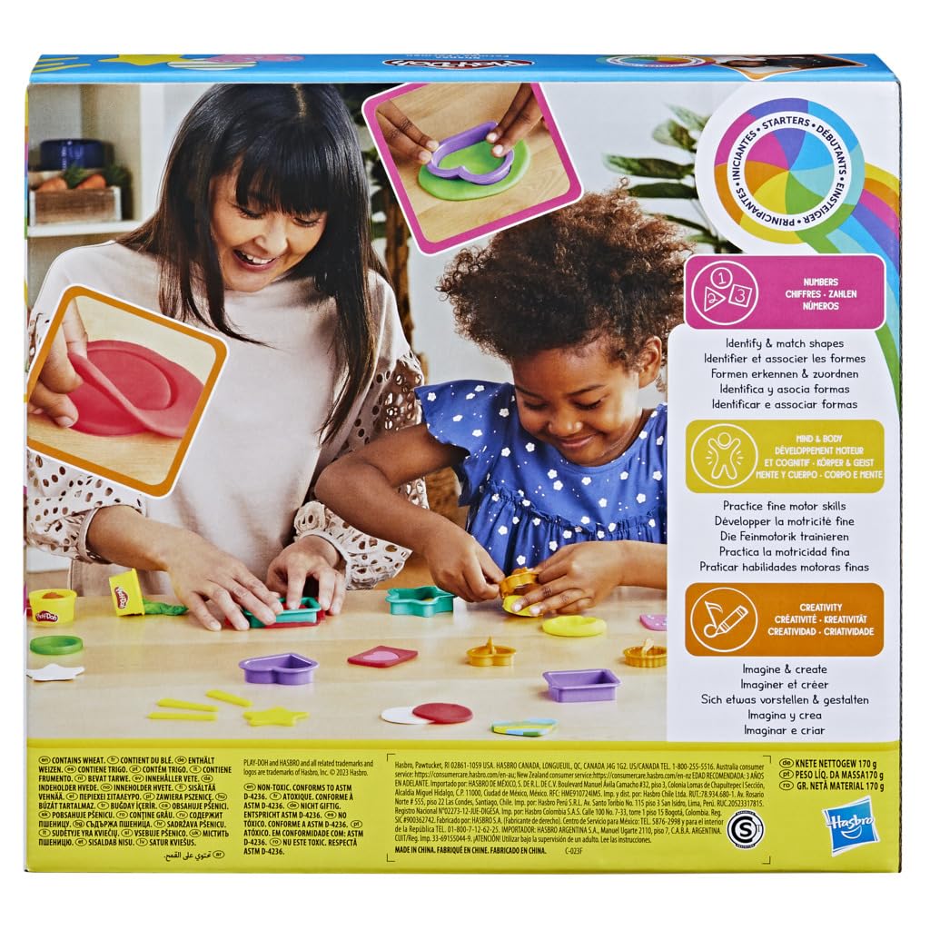 Play-Doh Set de Letras ABC – 26 Sellos + 6 Colores de Plastilina | Aprende Jugando