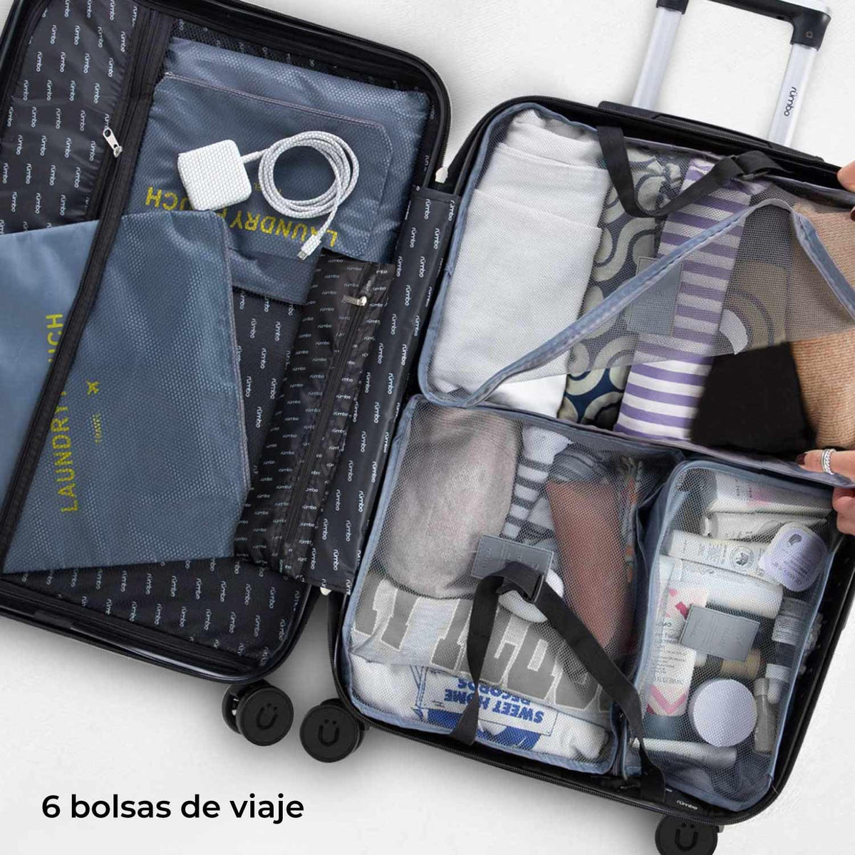 RUMBO Maleta de Cabina de 20 Pulgadas 55 × 40 × 25 con Candado