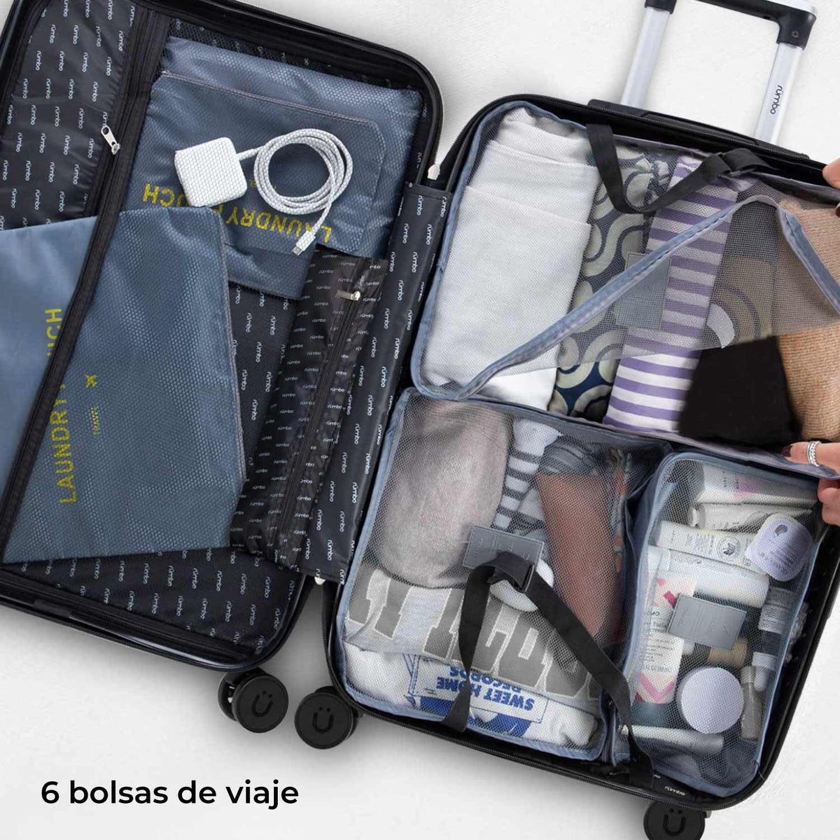 RUMBO Maleta de Cabina de 20 Pulgadas 55 × 40 × 25 con Candado