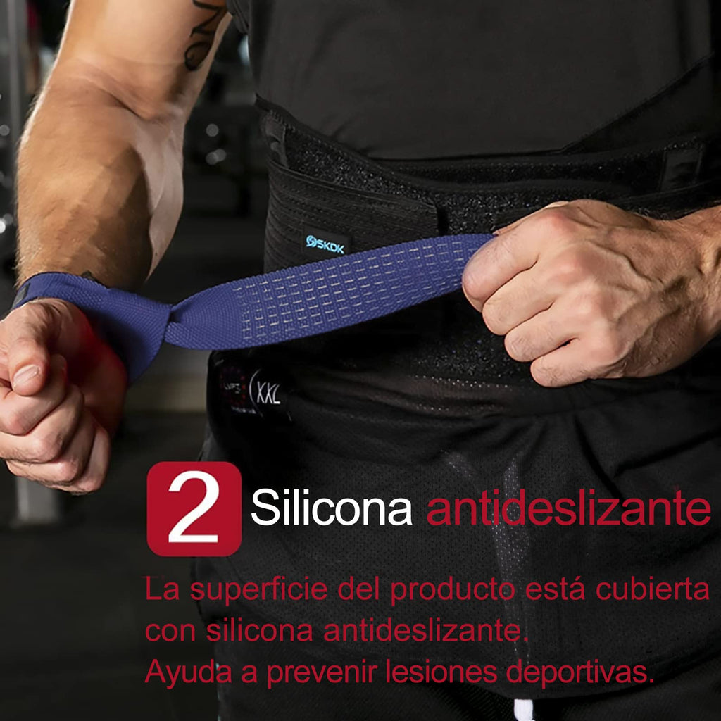 Correas de Levantamiento SKDK – Silicona Antideslizante | Gym Straps Profesionales