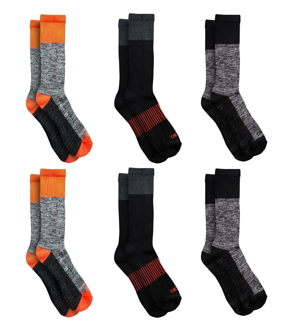Calcetines Dickies Dri-tech Original para hombre con control de humedad, estilo crew, disponibles en tallas M-XXL (paquetes de 6, 12 y 18 pares)