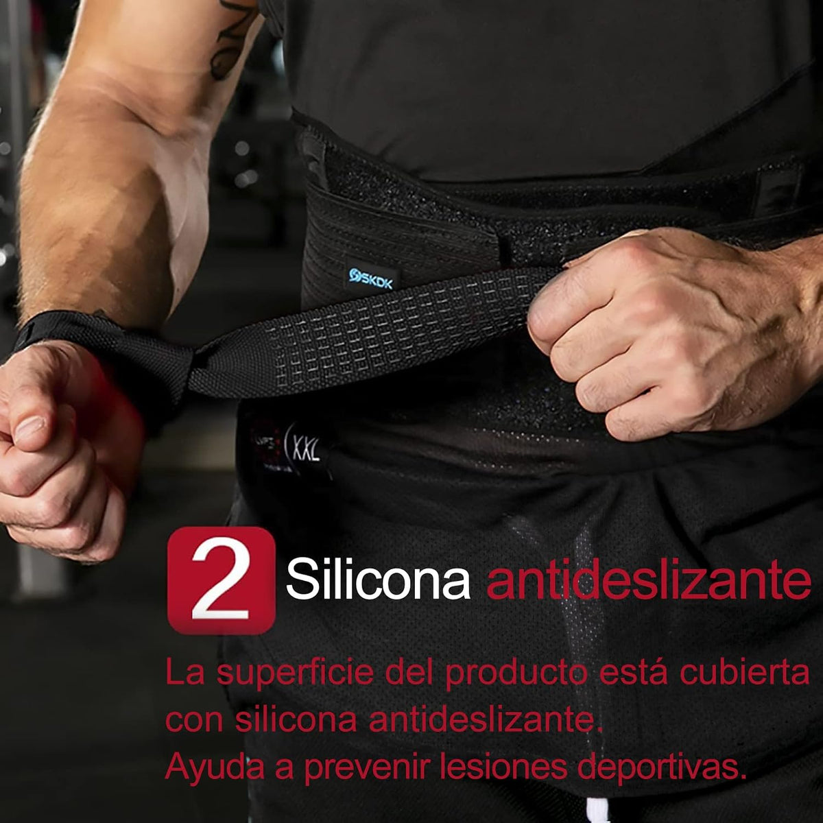 Correas de Levantamiento SKDK – Silicona Antideslizante | Gym Straps Profesionales