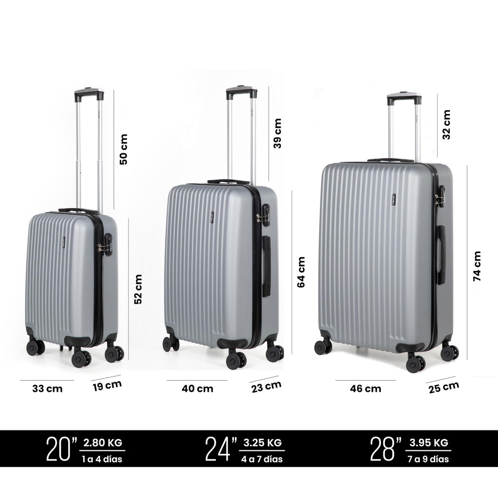 RUMBO Maleta de Cabina de 20 Pulgadas 55 × 40 × 25 con Candado