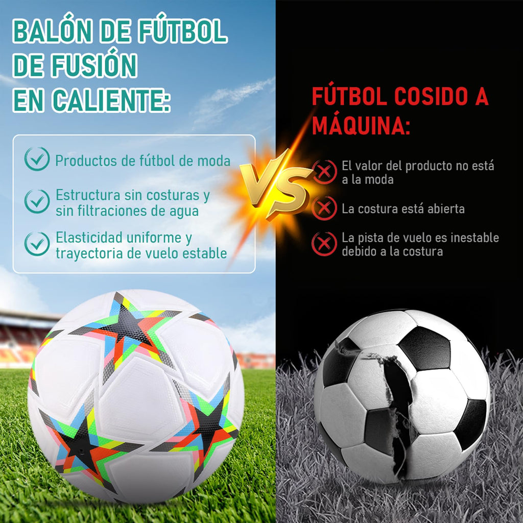 Balón de fútbol de entrenamiento juvenil, tamaño de partido estándar 5/4, de pasador, usado para competiciones y entrenamiento, regalo para amantes del fútbol