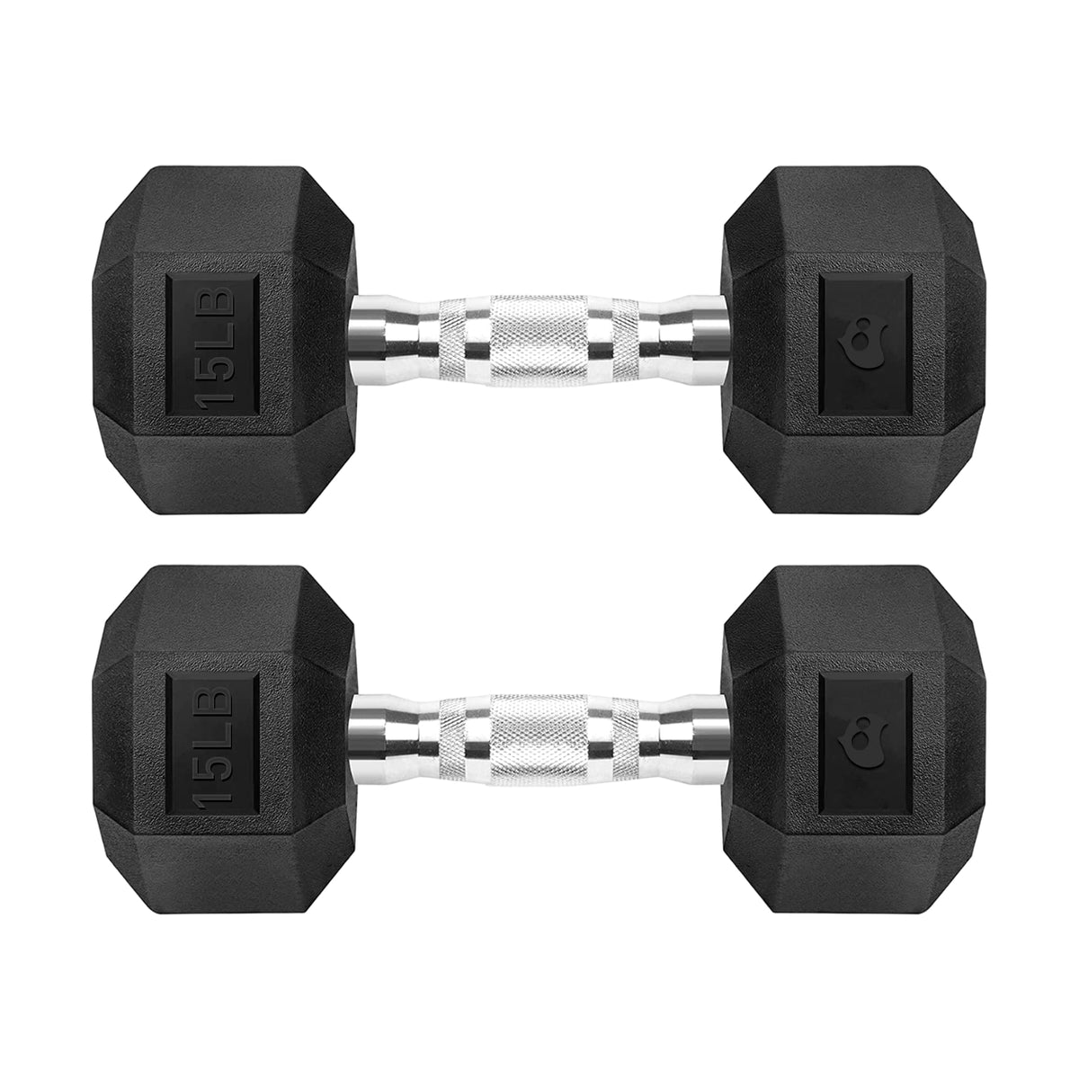 Kit de Mancuernas Bluelander – 5 a 25 lbs con Caucho y Acero | Set Completo para Casa