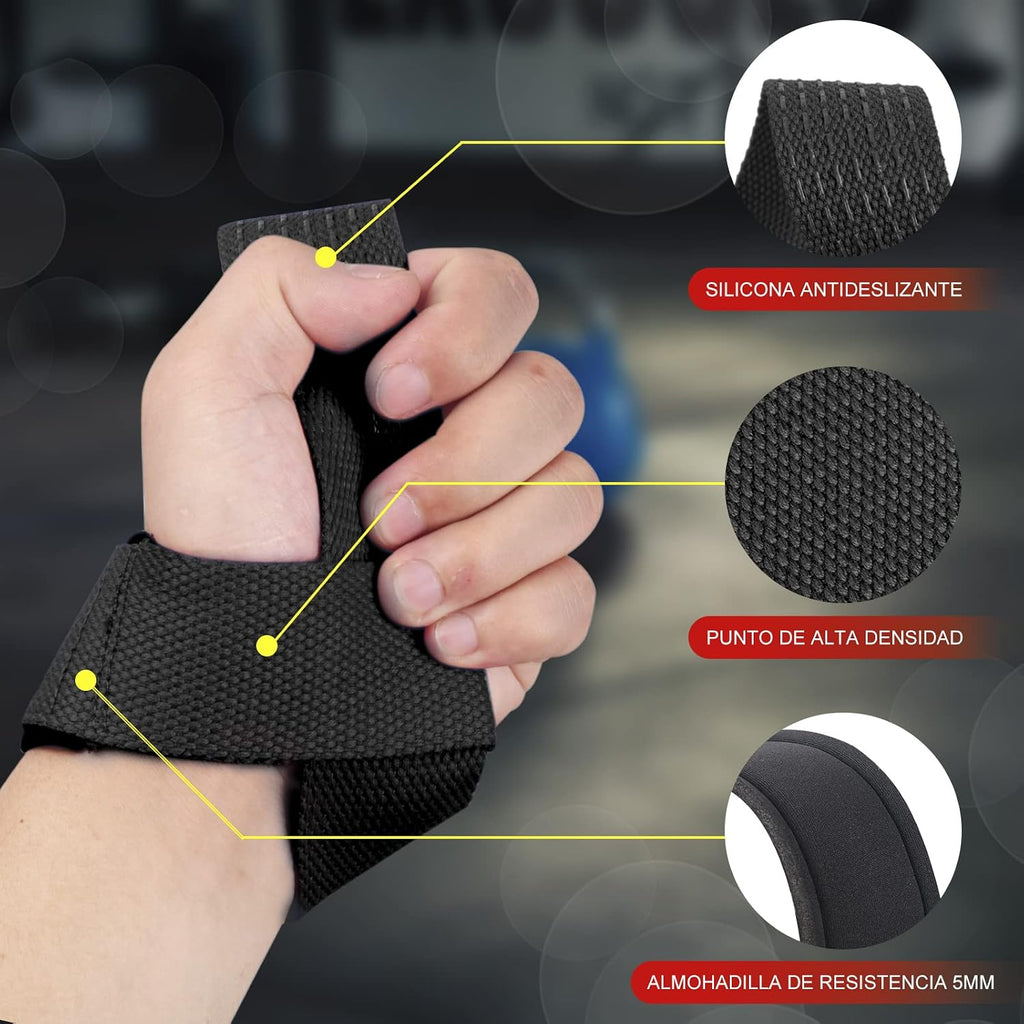 Correas de Levantamiento SKDK – Silicona Antideslizante | Gym Straps Profesionales