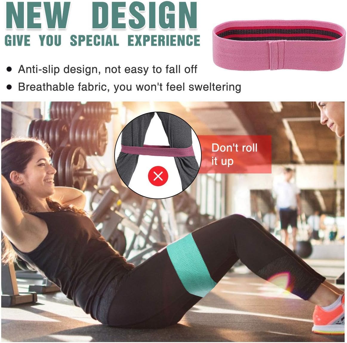 Bandas de resistencia Anna Tosani — Set de 3 | Fitness, yoga y pilates