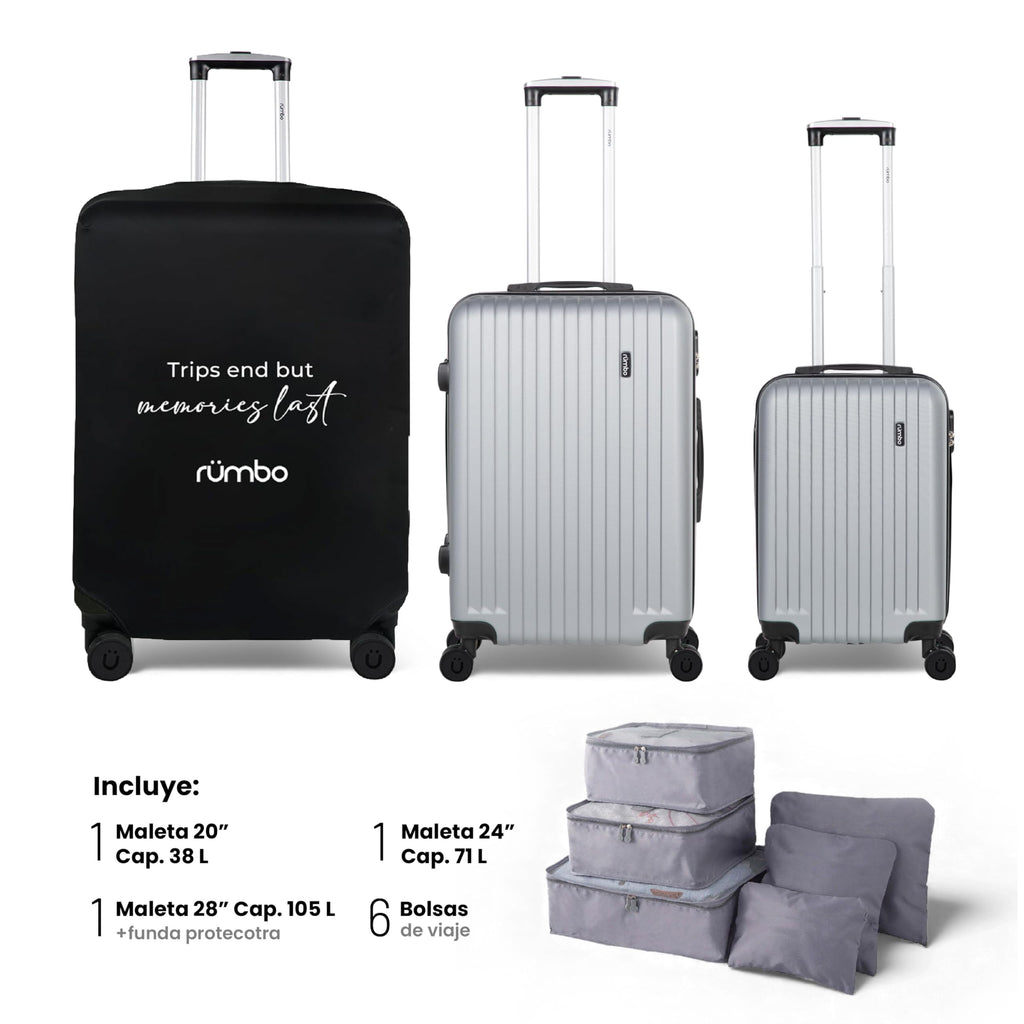 RUMBO Maleta de Cabina de 20 Pulgadas 55 × 40 × 25 con Candado