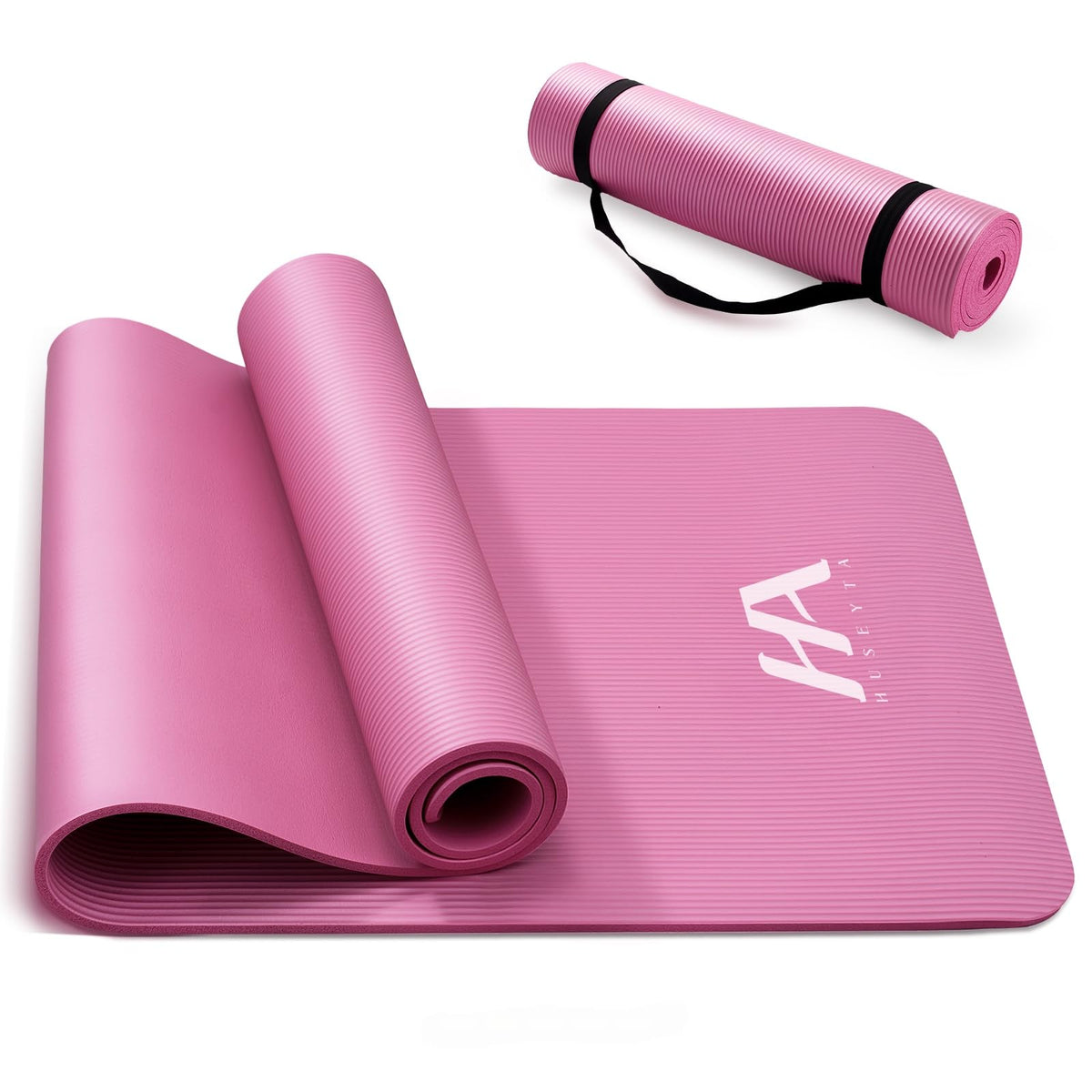 Tapete Yoga,Tapete para Ejercicio Grueso 10 mm, 183x61 cm Antideslizante NBR Pilates, para Yoga,Pilates, Estiramientos y Entrenamiento en Casa o Gimnasio
