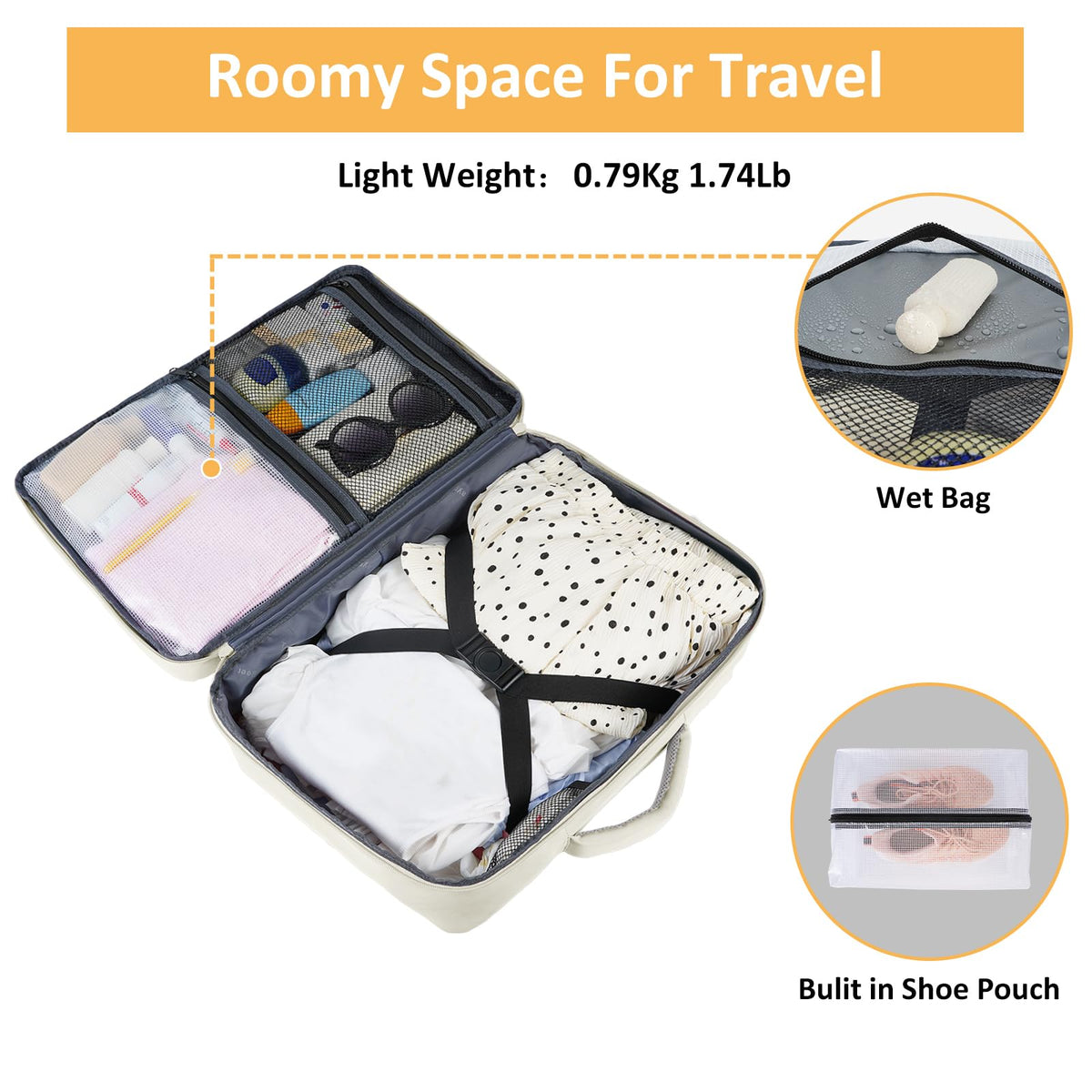 Mochila de viaje Taygeer de 35L, 10 kg para avión, para hombre y mujer, negra