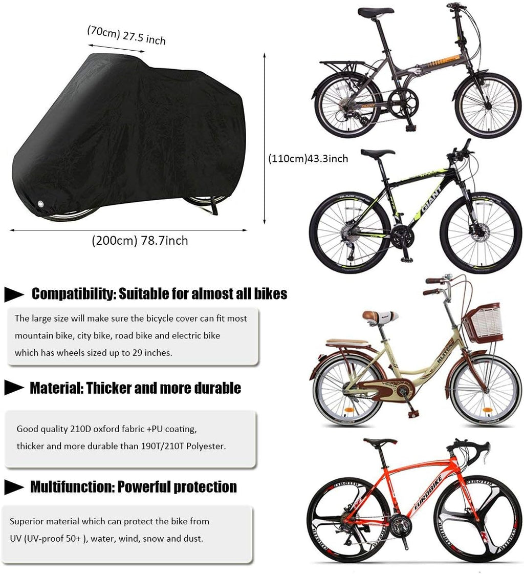 Funda para Bicicleta PUBAMALL – Impermeable Anti-UV | Protege tu Bici Todo el Año